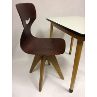 Vintage Flottotto schoolstoel nr 140