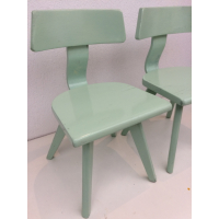 Lichtgroene schoolstoeltjes nr 123