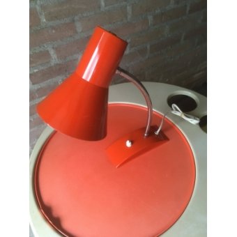 Vintage knalrood bureaulampje!