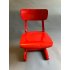 Vintage Casala schoolstoeltje rood
