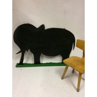 Vintage krijtbord Olifant