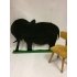 Vintage krijtbord Olifant