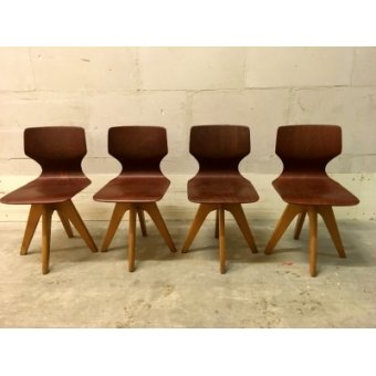 Vintage design Flottotto Pagholz schoolstoeltje nr 139