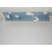 Grote vintage kapstok met wolkenprint