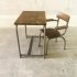 Vintage design industrieel Tubax kindertafeltje met stoel nr 186