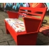 Vintage rood kinderbankje