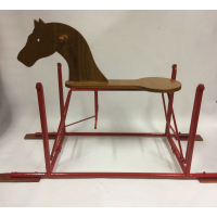 Vintage industrieel hobbelpaard