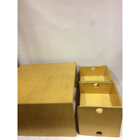 Vintage design kindersetje met kubusbankje en twee stoeltjes nr 124