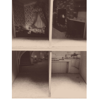 Vintage poppenhuis van hout nr 120