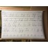 Vintage schoolplaat met letters en cijfers